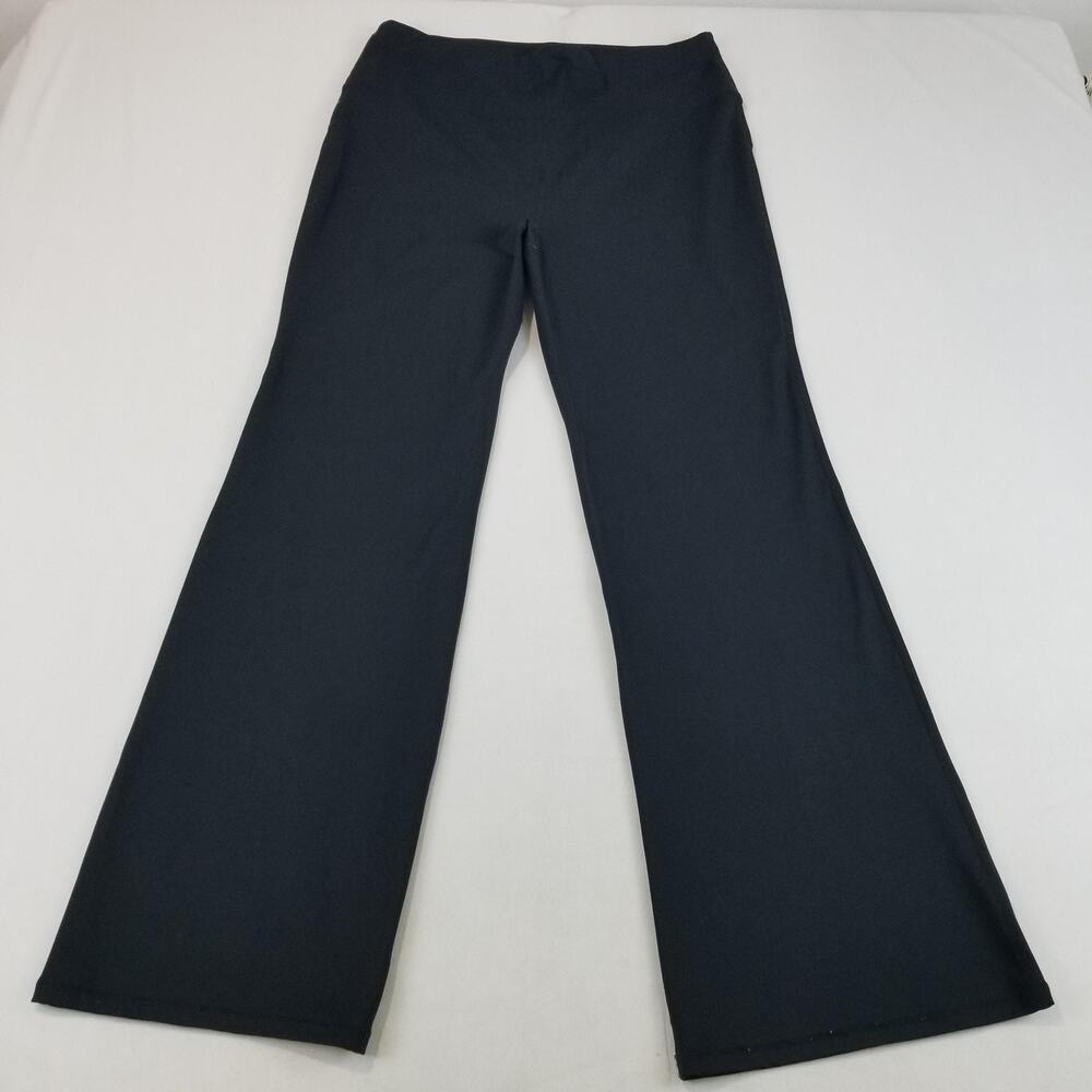 Yoga Pants Womens XXL Black High Rise 30.5" Flare Stretch Athletic